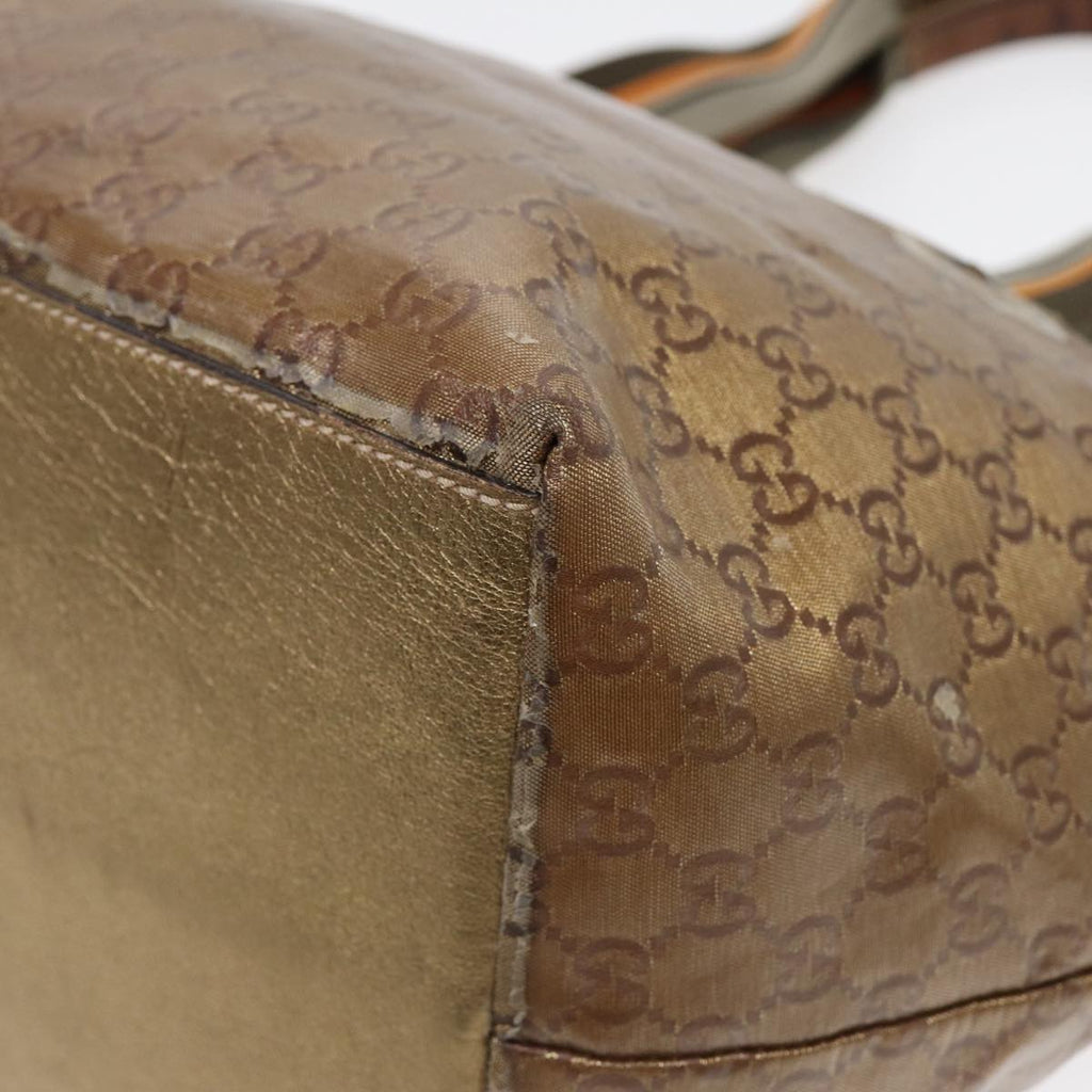 GUCCI GG Crystal Tote Bag Gold 131230 85181