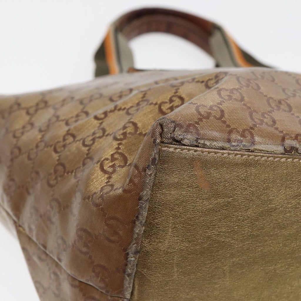 GUCCI GG Crystal Tote Bag Gold 131230 85181