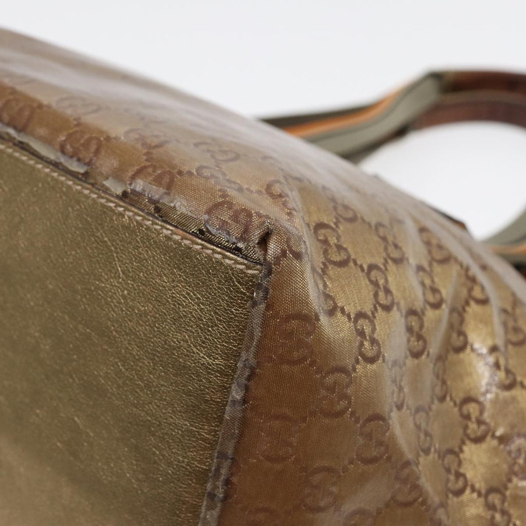GUCCI GG Crystal Tote Bag Gold 131230 85181