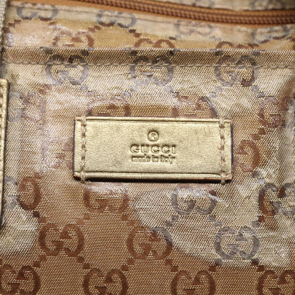 GUCCI GG Crystal Tote Bag Gold 131230 85181
