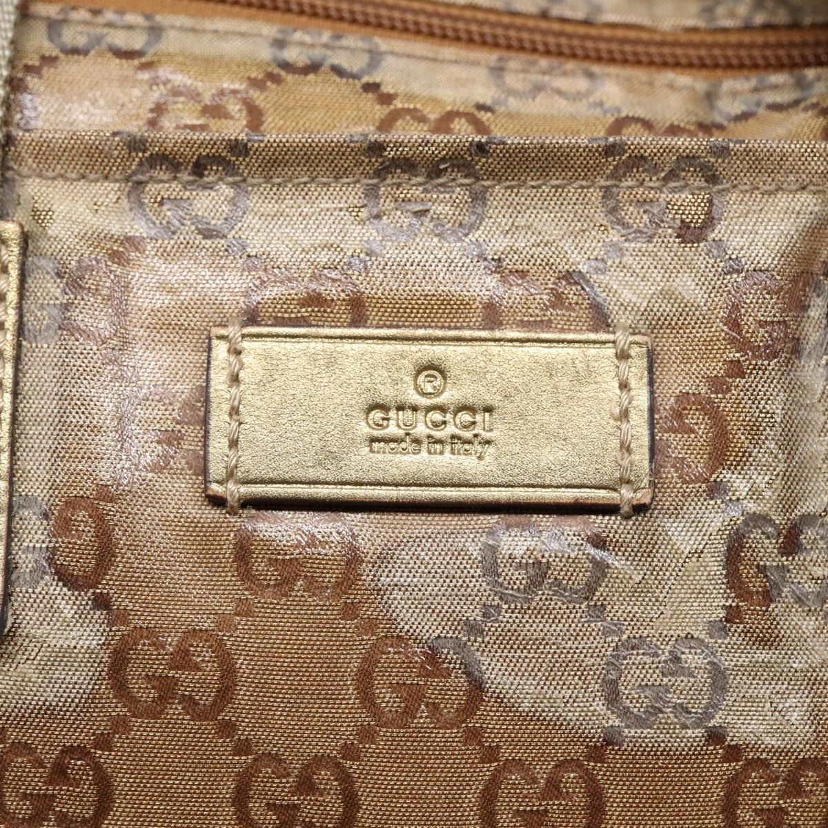 GUCCI GG Crystal Tote Bag Gold 131230 85181