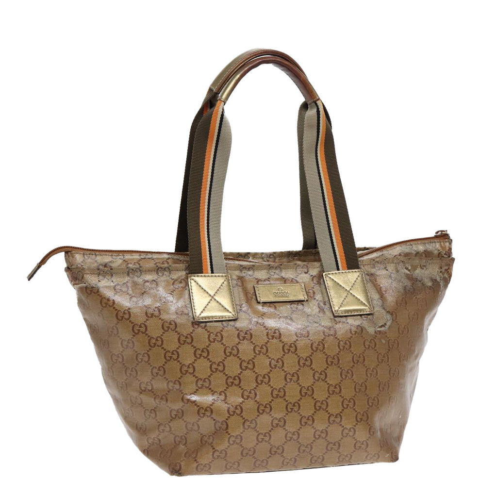 GUCCI GG Crystal Tote Bag Gold 131230 85181