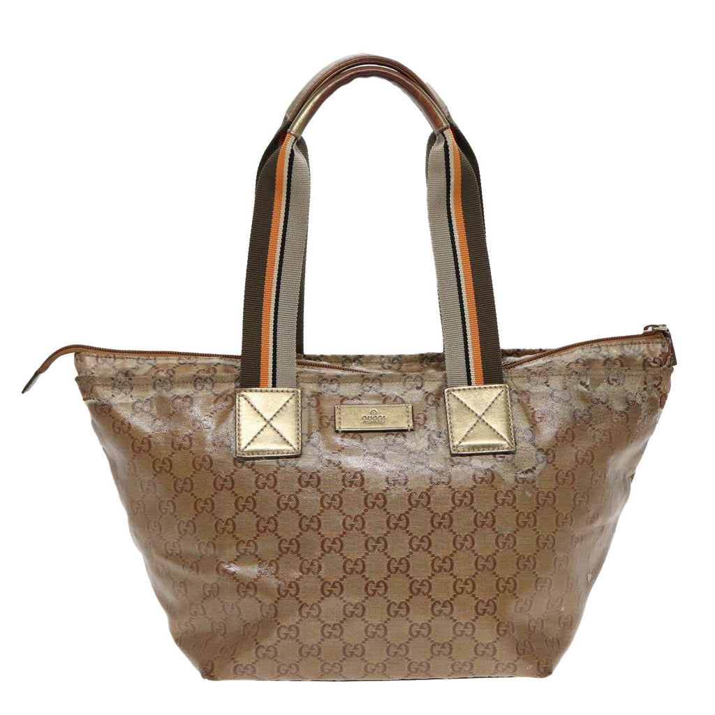 GUCCI GG Crystal Tote Bag Gold 131230 85181