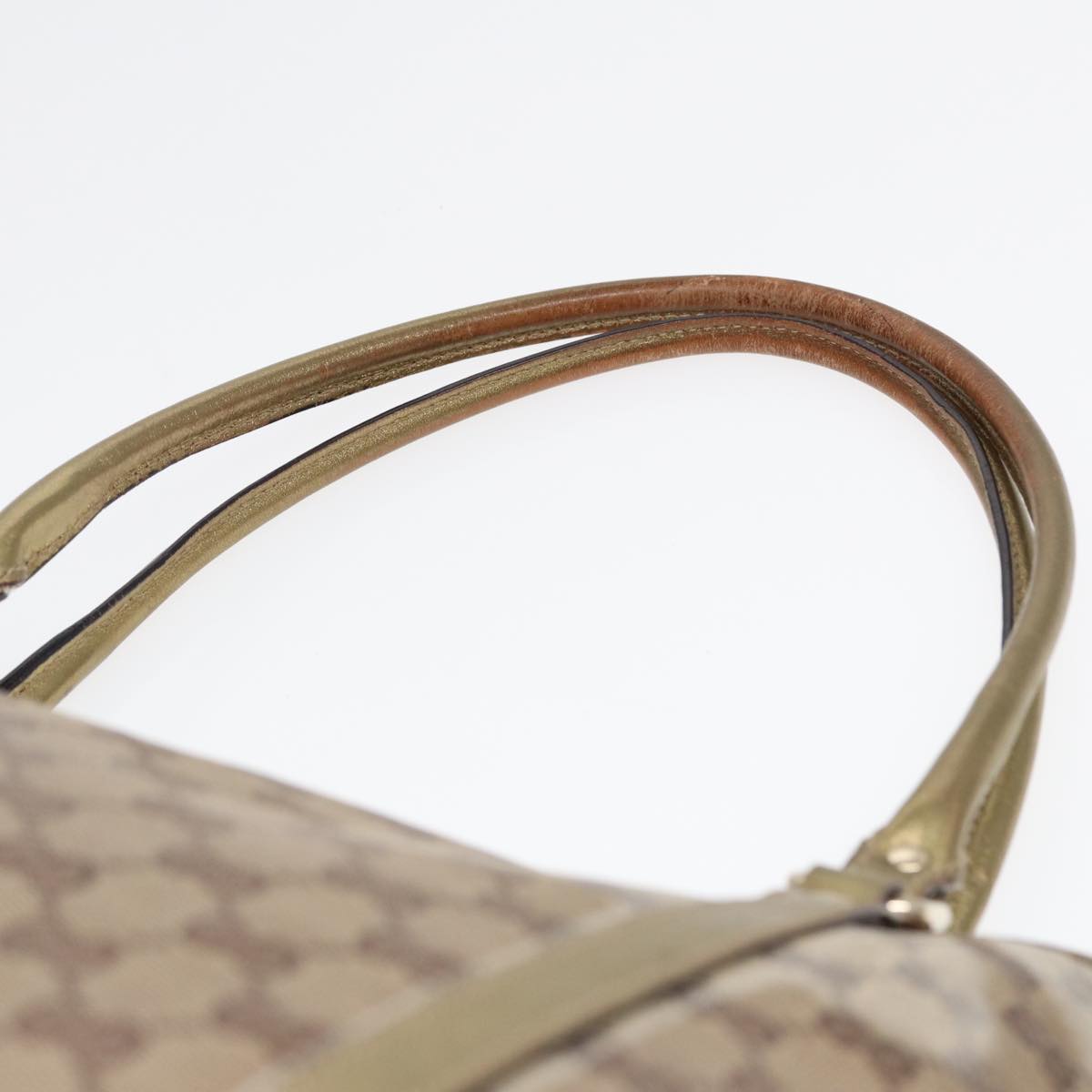 GUCCI GG Crystal Tote Bag Gold Beige 197953 85182