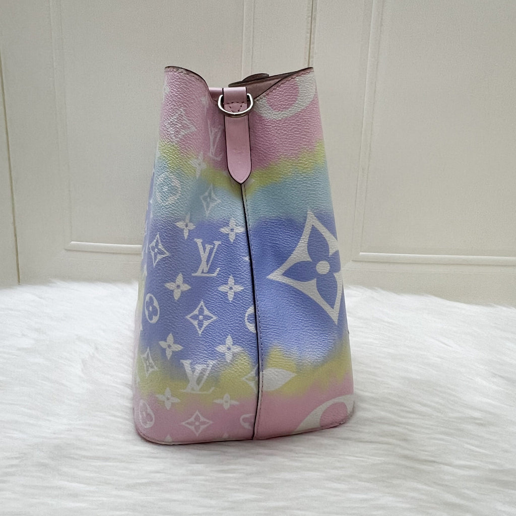 LV Neonoe MM in Pastel Escale Canvas and GHW