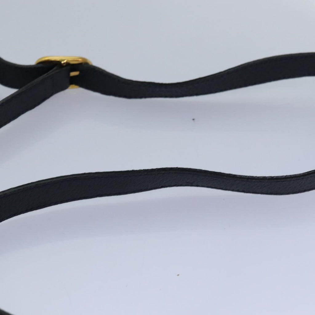 GUCCI GG Supreme Sherry Line Shoulder Bag PVC Navy gold 904 02 084 85245