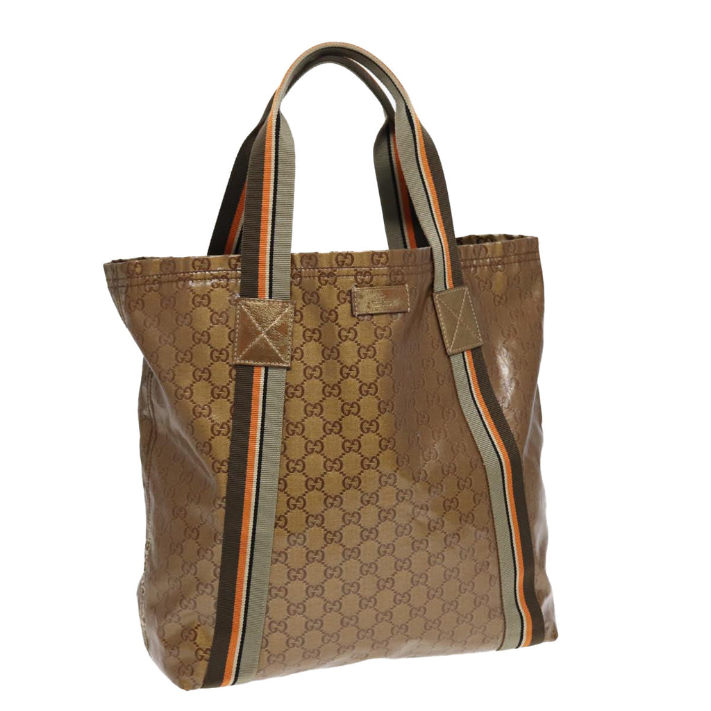 GUCCI GG Canvas Tote Bag Gold 189669 467891 85283