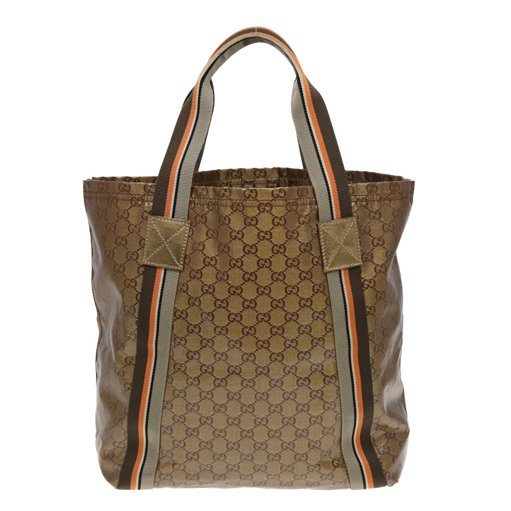 GUCCI GG Canvas Tote Bag Gold 189669 467891 85283