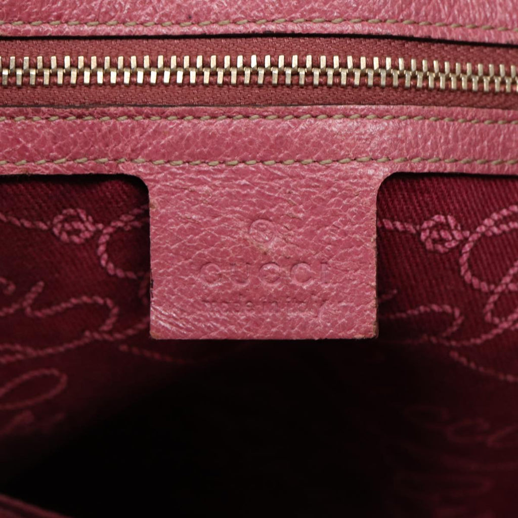 GUCCI GG Canvas Tote Bag Beige Pink gold 153361 85284