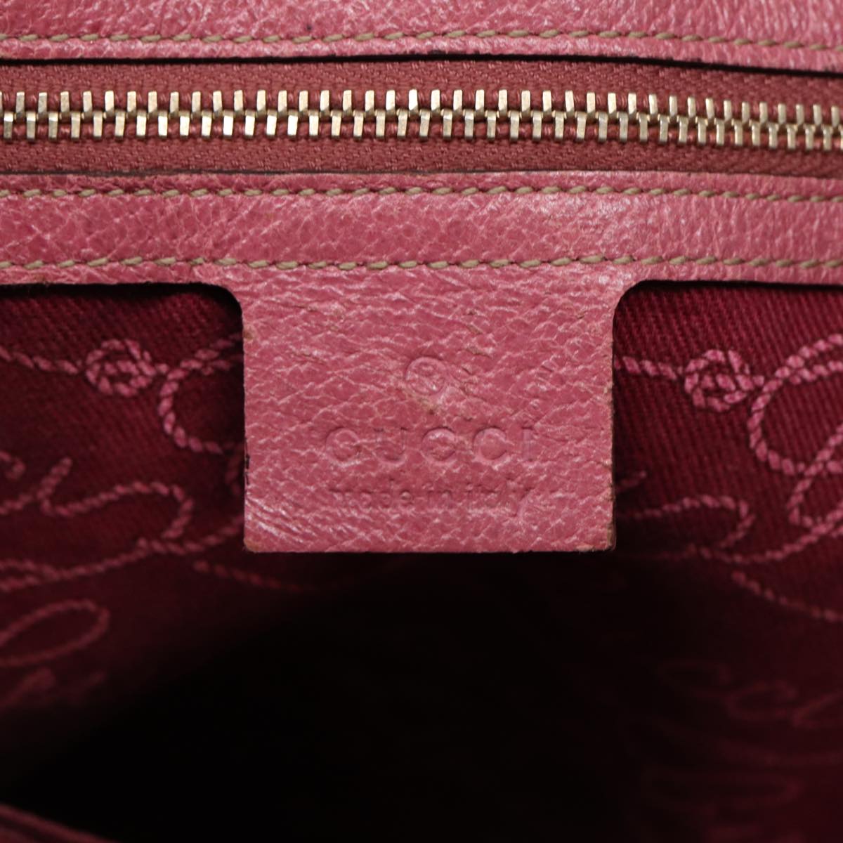 GUCCI GG Canvas Tote Bag Beige Pink gold 153361 85284