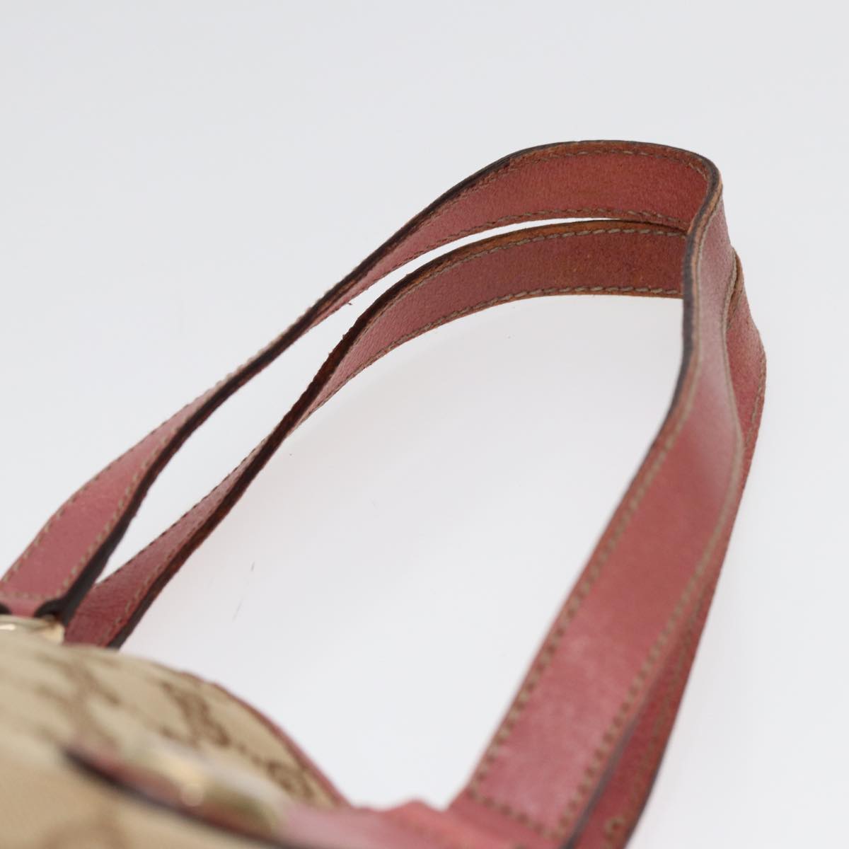 GUCCI GG Canvas Tote Bag Beige Pink gold 153361 85284