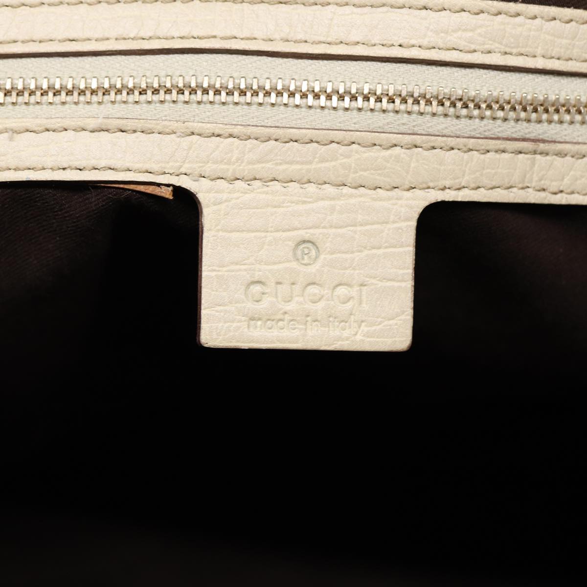 GUCCI GG Supreme Sherry Line Tote Bag Beige Gold Silver 85285