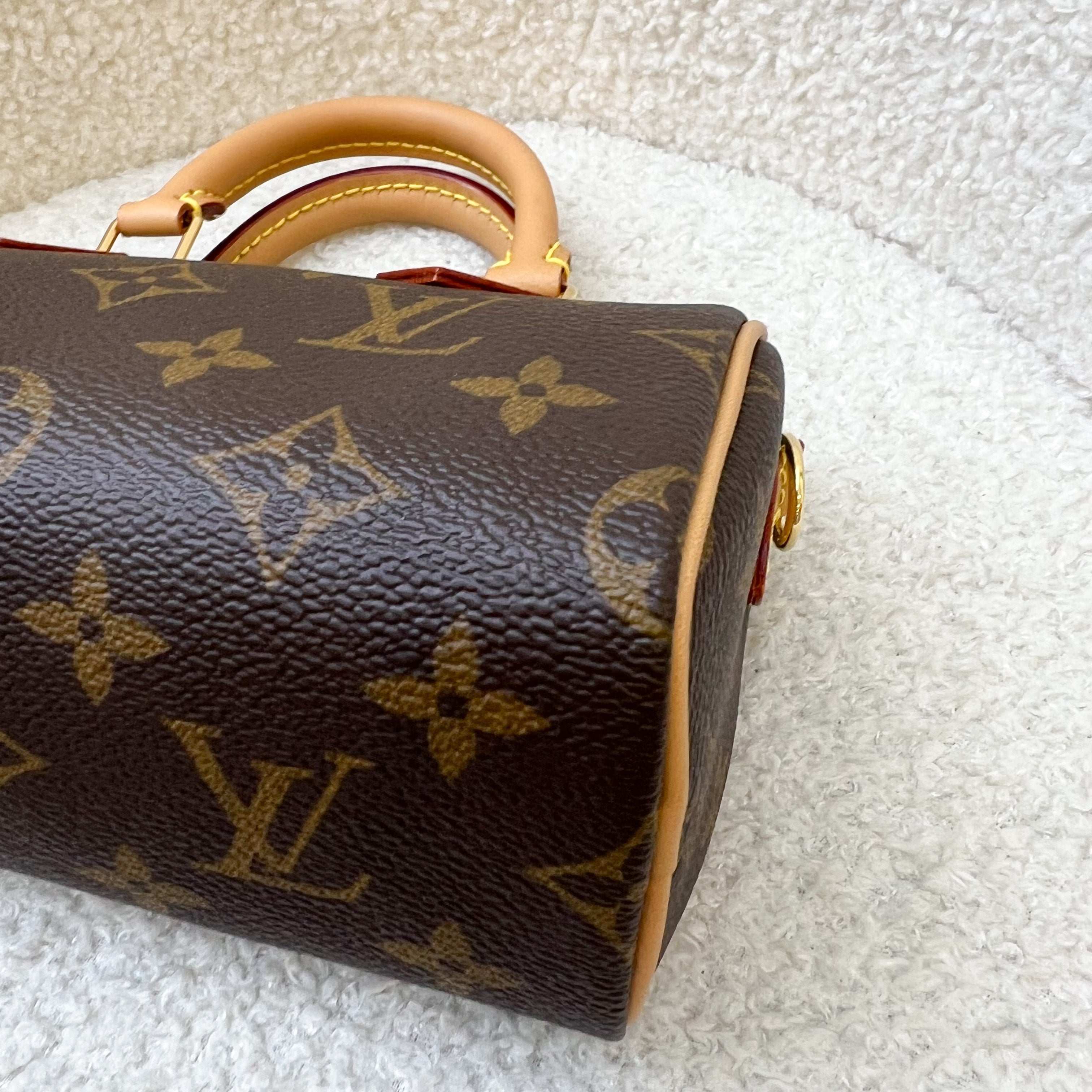 LV Nano Speedy in Monogram Canvas and GHW