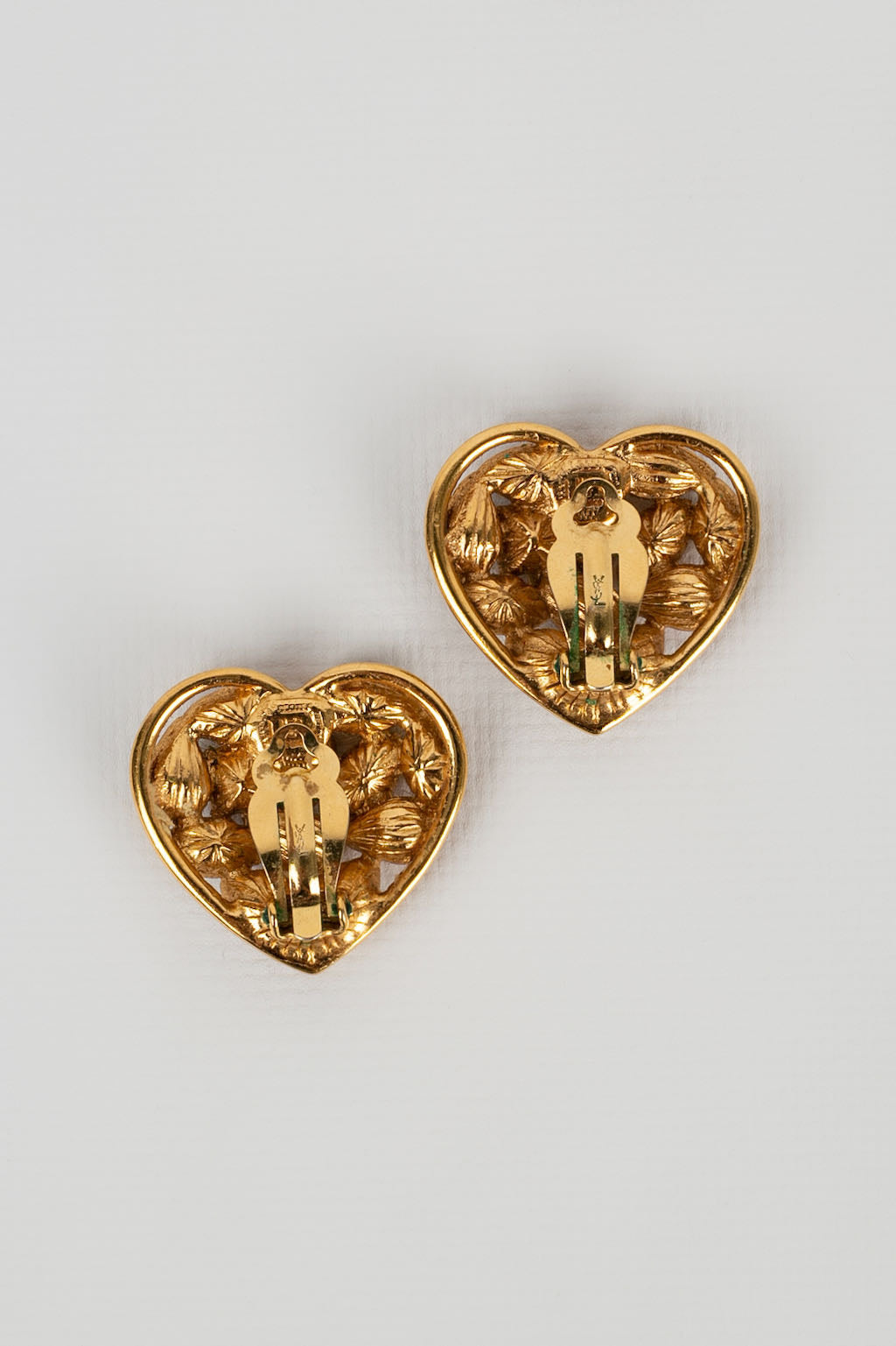 Boucles d'oreilles coeur Yves Saint Laurent