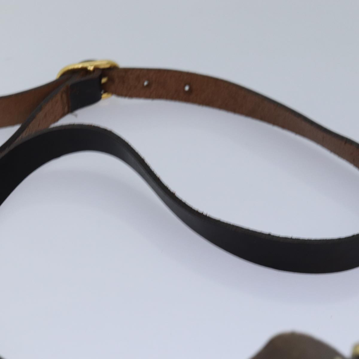 GUCCI GG Supreme Web Sherry Line Shoulder Bag PVC Beige Gold 85390