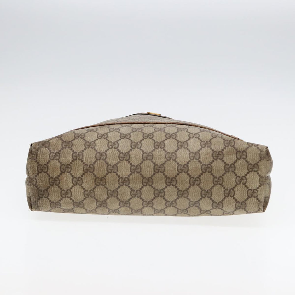 GUCCI GG Supreme Web Sherry Line Tote Bag PVC Beige Gold 39 02 003 85391