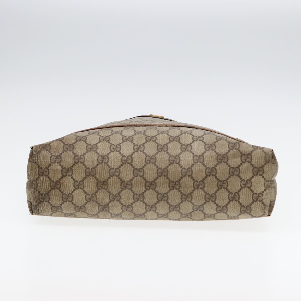 GUCCI GG Supreme Web Sherry Line Tote Bag PVC Beige Gold 39 02 003 85391
