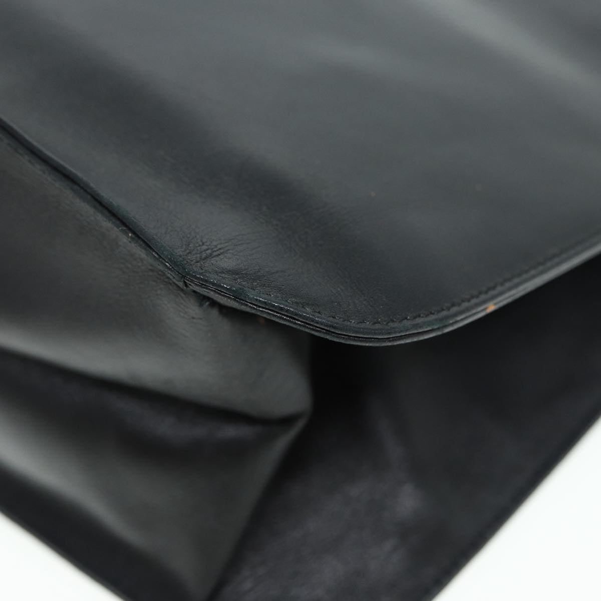 GUCCI Shoulder Bag Leather Silver Black 001 3167 85392
