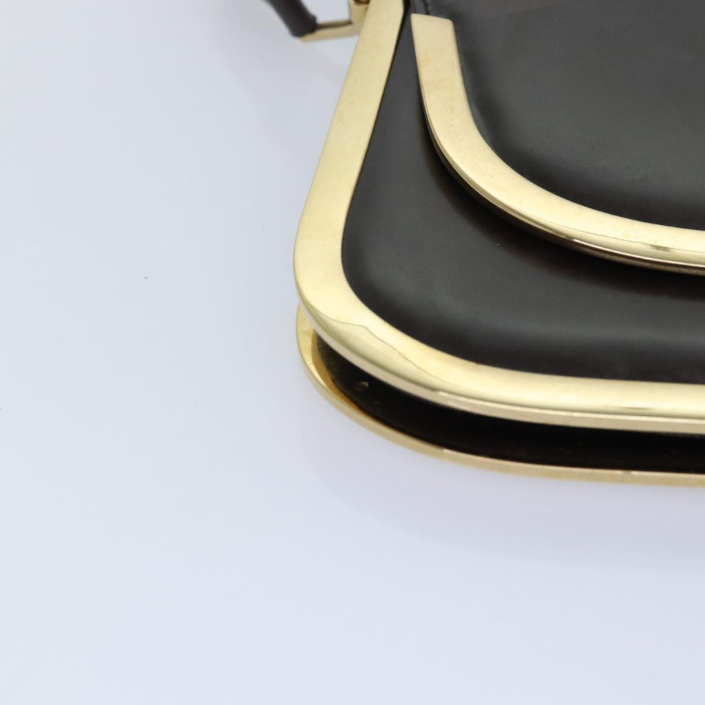 GUCCI Shoulder Bag Leather Gold Brown 001 2058 1764 0 85409