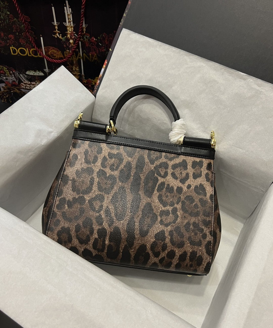GLAMI Sicily Bag In Leopard-Print Pony Hair Multicolour For Women 10.2in/26cm GLAMI