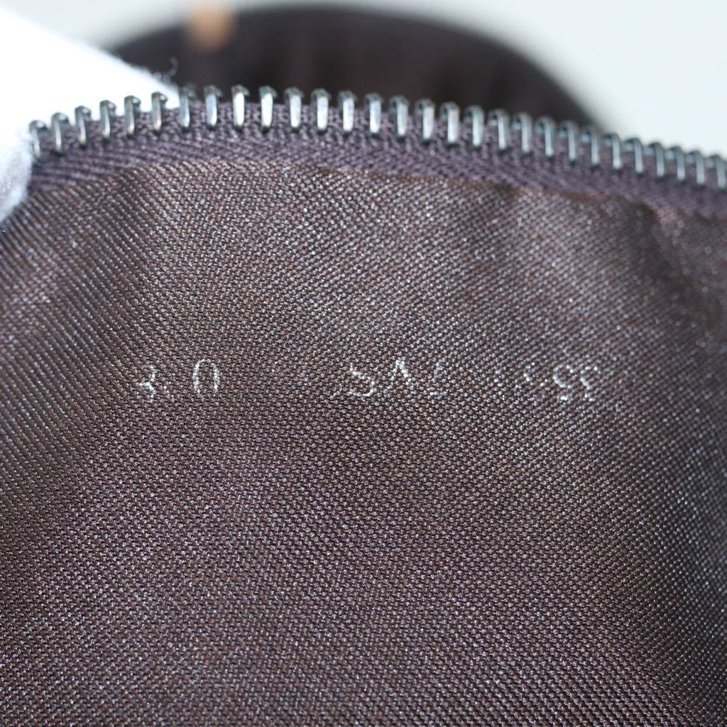 FENDI Zucchino Canvas Boston Bag 2way Beige Brown 85464