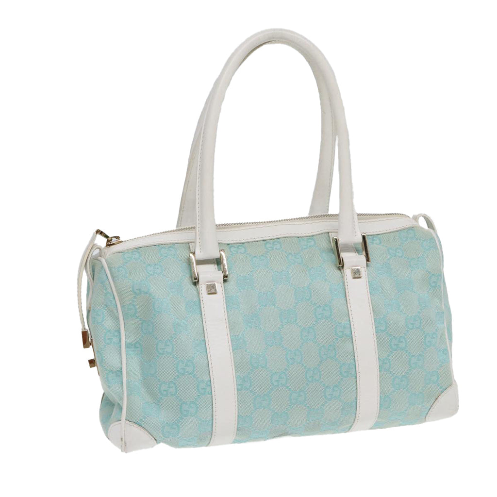 GUCCI GG Canvas Hand Bag Peppermint Gold 000 0851 85472