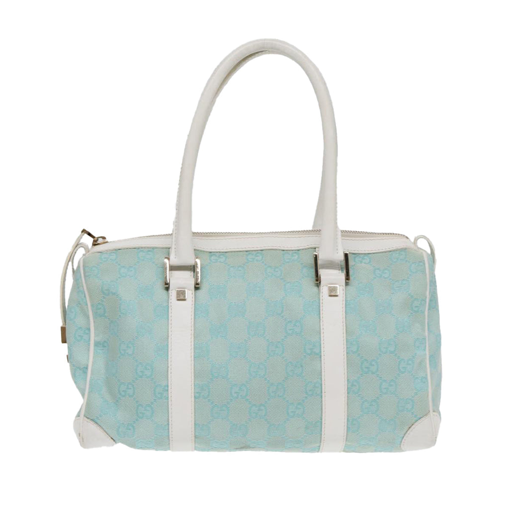 GUCCI GG Canvas Hand Bag Peppermint Gold 000 0851 85472