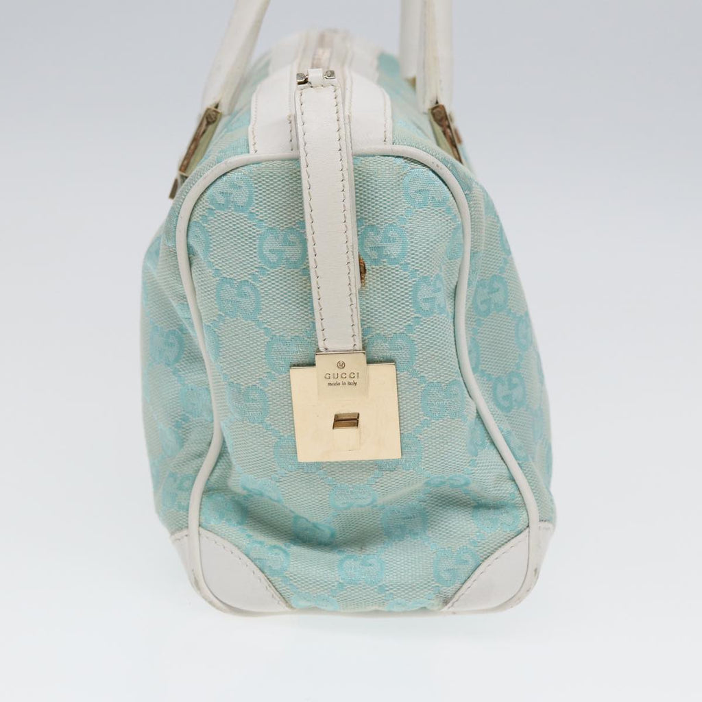 GUCCI GG Canvas Hand Bag Peppermint Gold 000 0851 85472