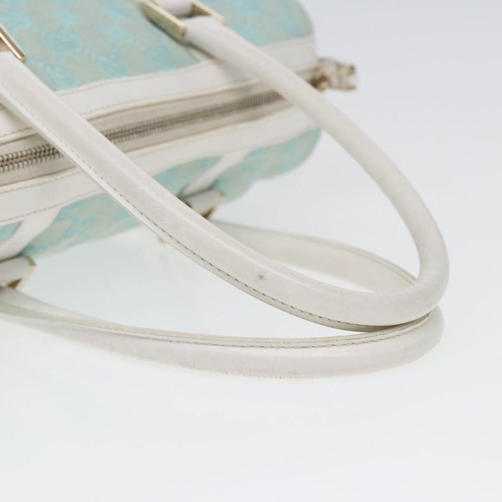 GUCCI GG Canvas Hand Bag Peppermint Gold 000 0851 85472
