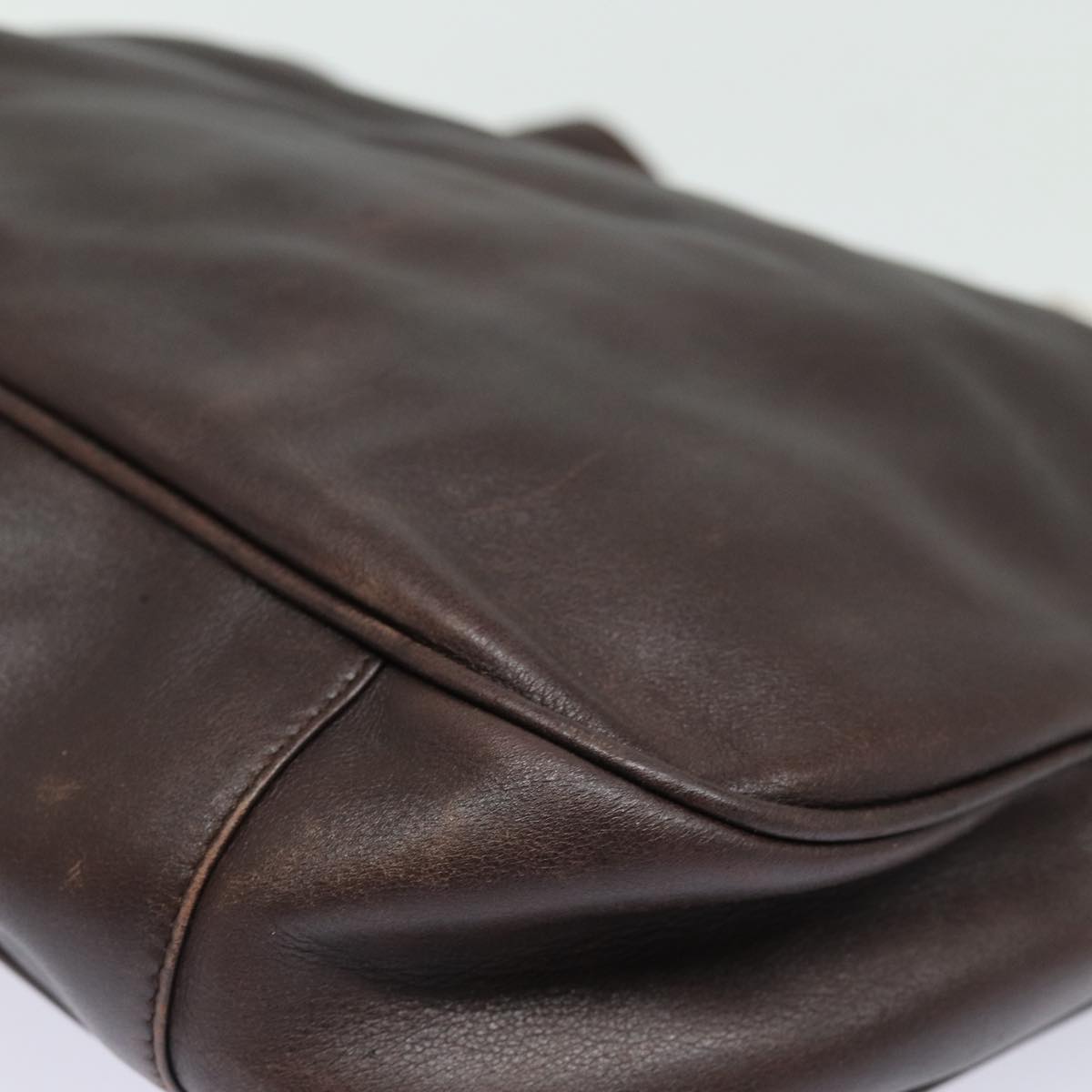 GUCCI Bamboo Hand Bag Leather 2way Brown Gold 001 1577 2128 85475