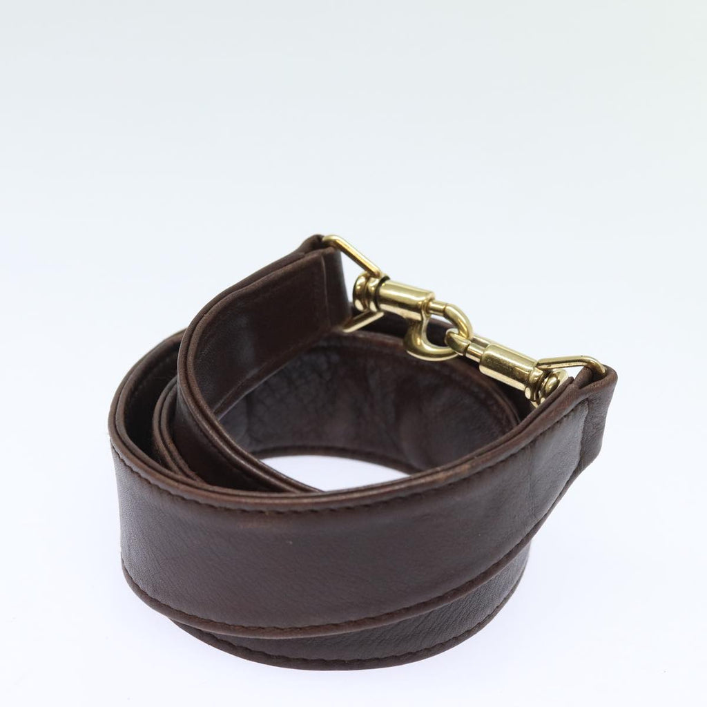 GUCCI Bamboo Hand Bag Leather 2way Brown Gold 001 1577 2128 85475