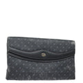 GUCCI Clutch Bag Leather Black Gold 85496