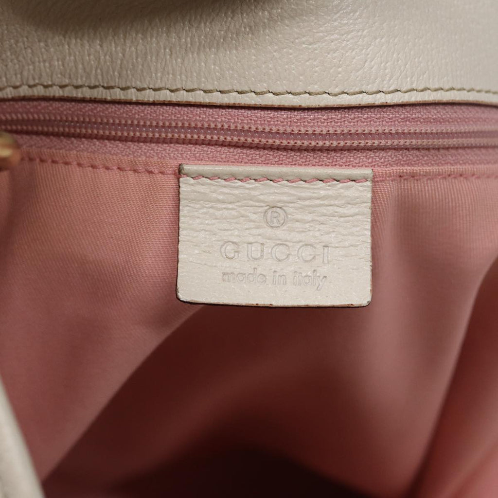 GUCCI GG Canvas Tote Bag Pink White gold 120836 85502