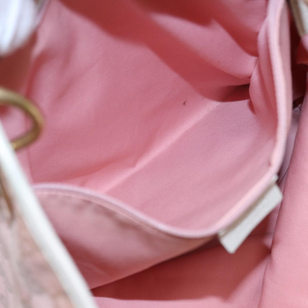 GUCCI GG Canvas Tote Bag Pink White gold 120836 85502