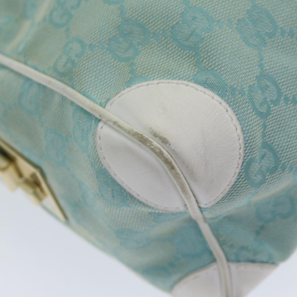GUCCI GG Canvas Hand Bag Beige White gold 000 0851 85519