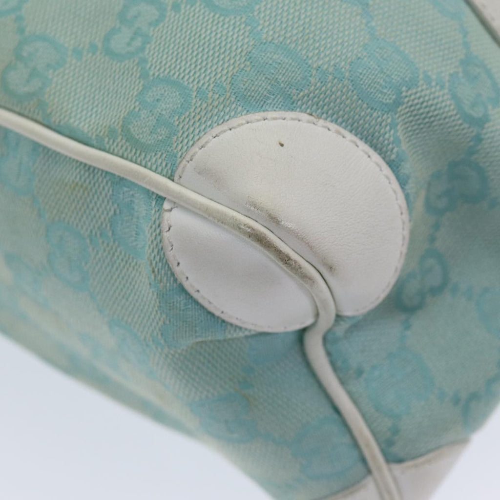 GUCCI GG Canvas Hand Bag Beige White gold 000 0851 85519