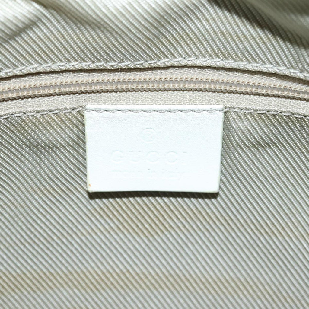 GUCCI GG Canvas Hand Bag Beige White gold 000 0851 85519