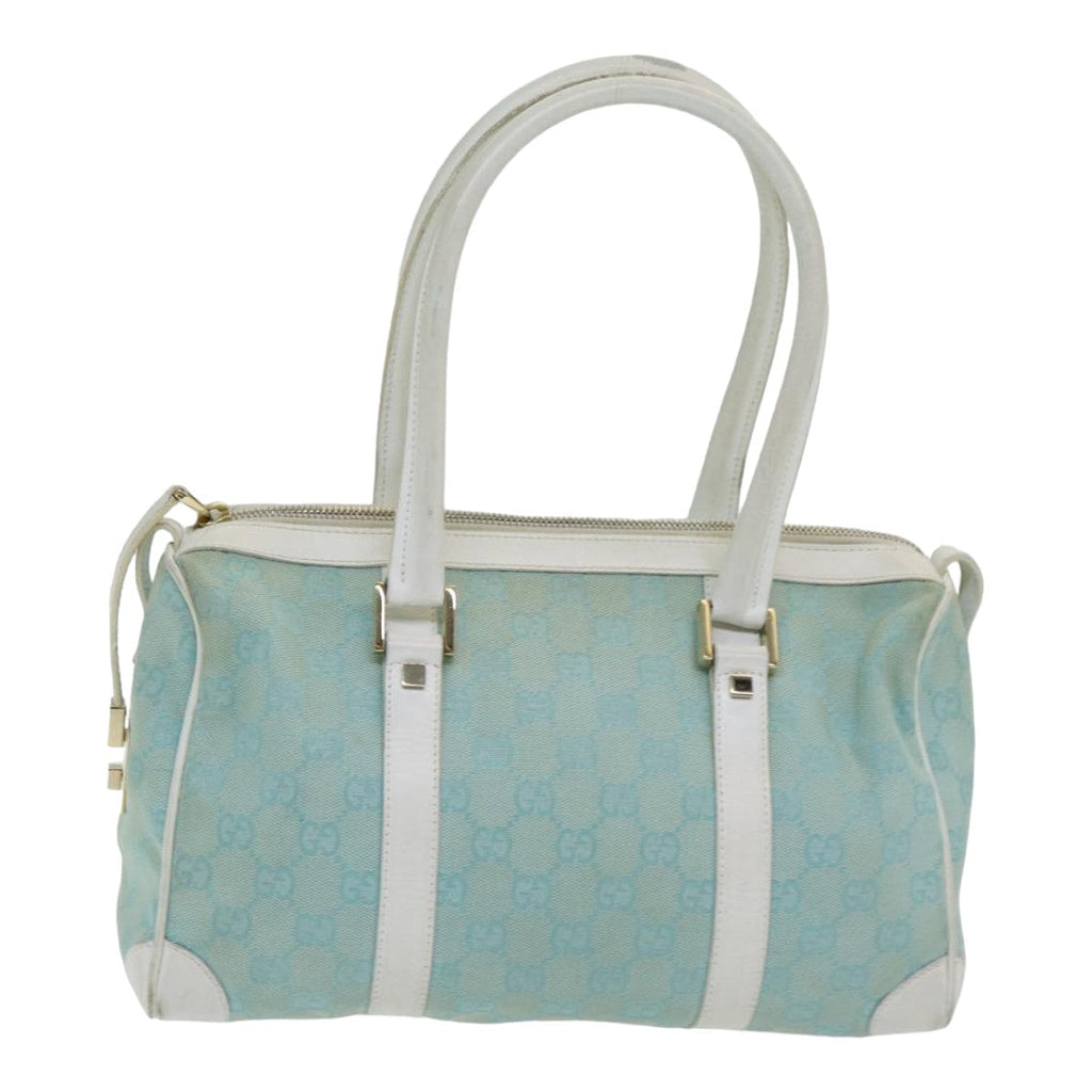 GUCCI GG Canvas Hand Bag Beige White gold 000 0851 85519