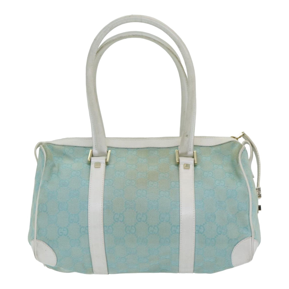 GUCCI GG Canvas Hand Bag Beige White gold 000 0851 85519