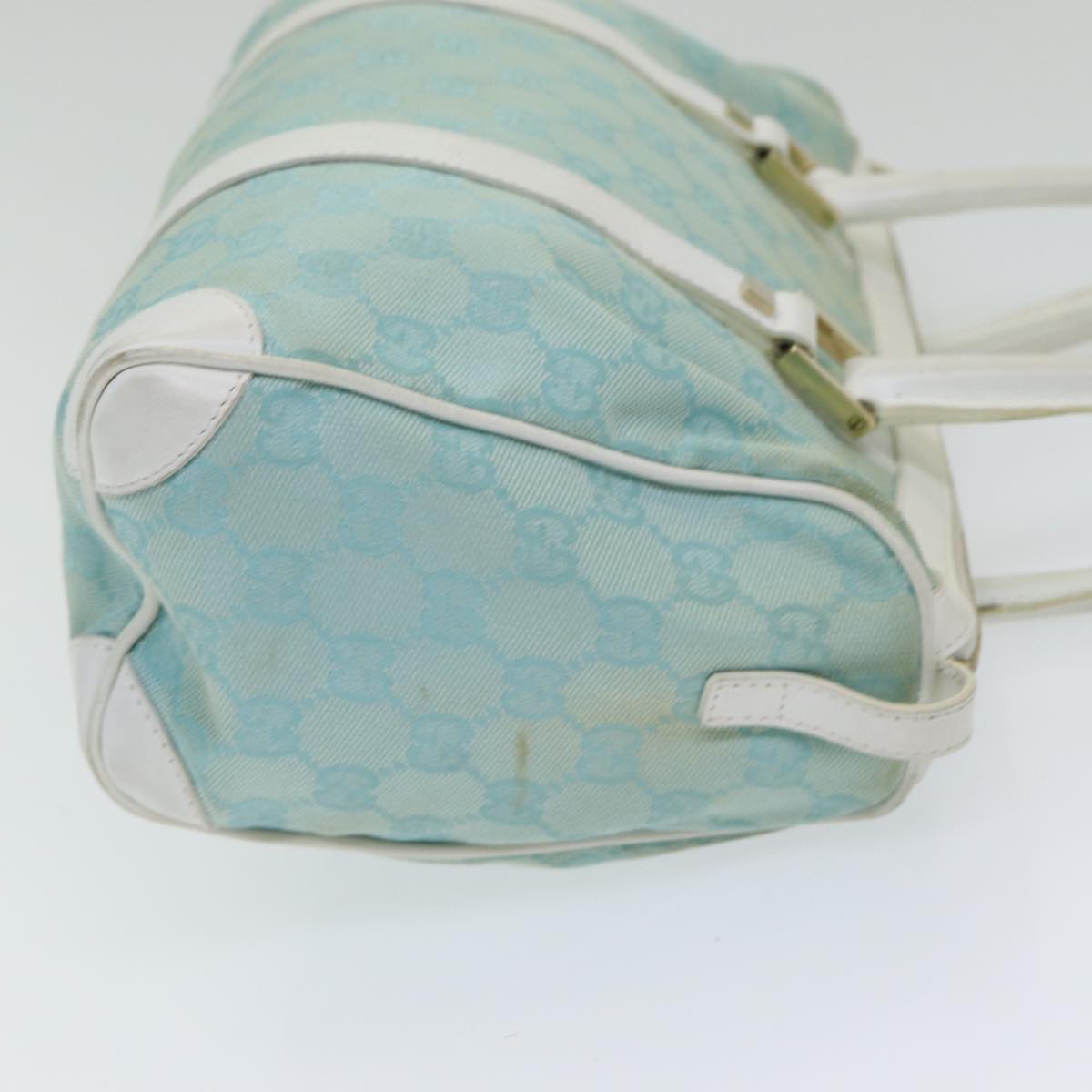 GUCCI GG Canvas Hand Bag Beige White gold 000 0851 85519