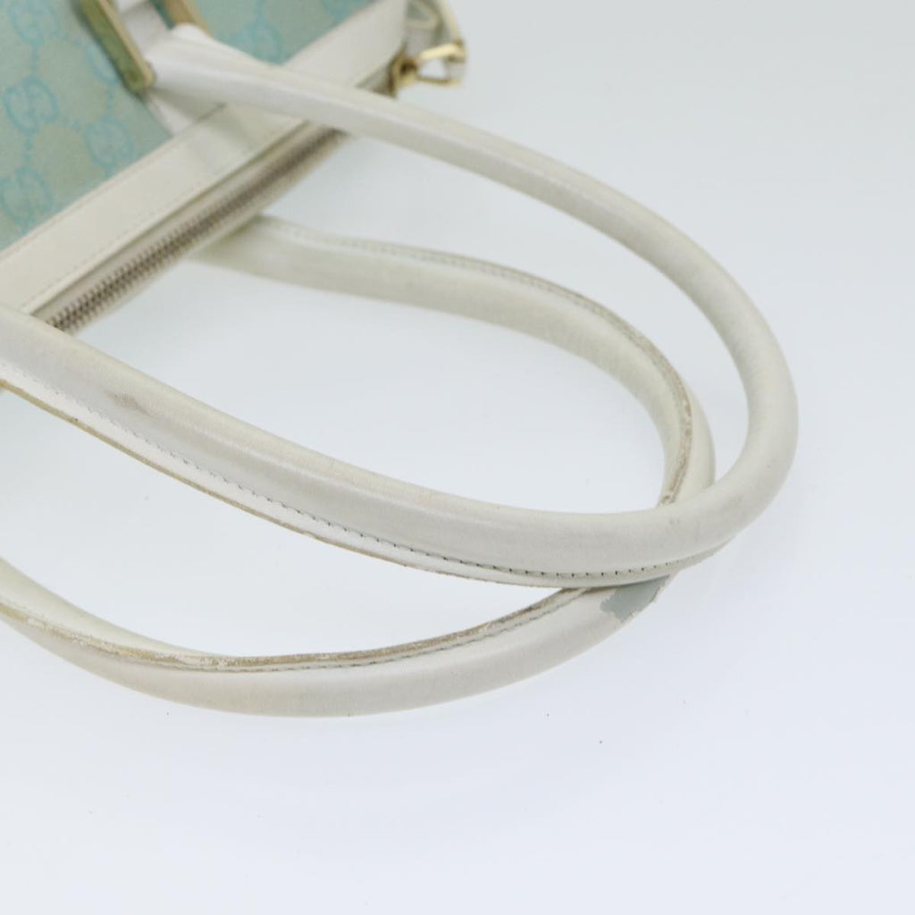 GUCCI GG Canvas Hand Bag Beige White gold 000 0851 85519
