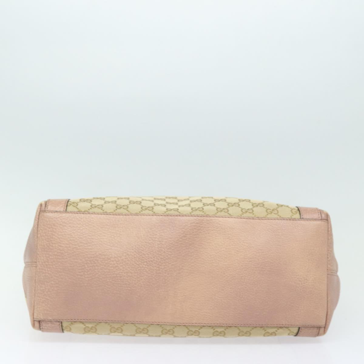 GUCCI GG Canvas Hand Bag 2way Beige Pink gold 323675 85520