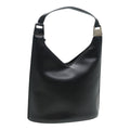 GUCCI Hand Bag Leather Black Silver 001 3010 85529