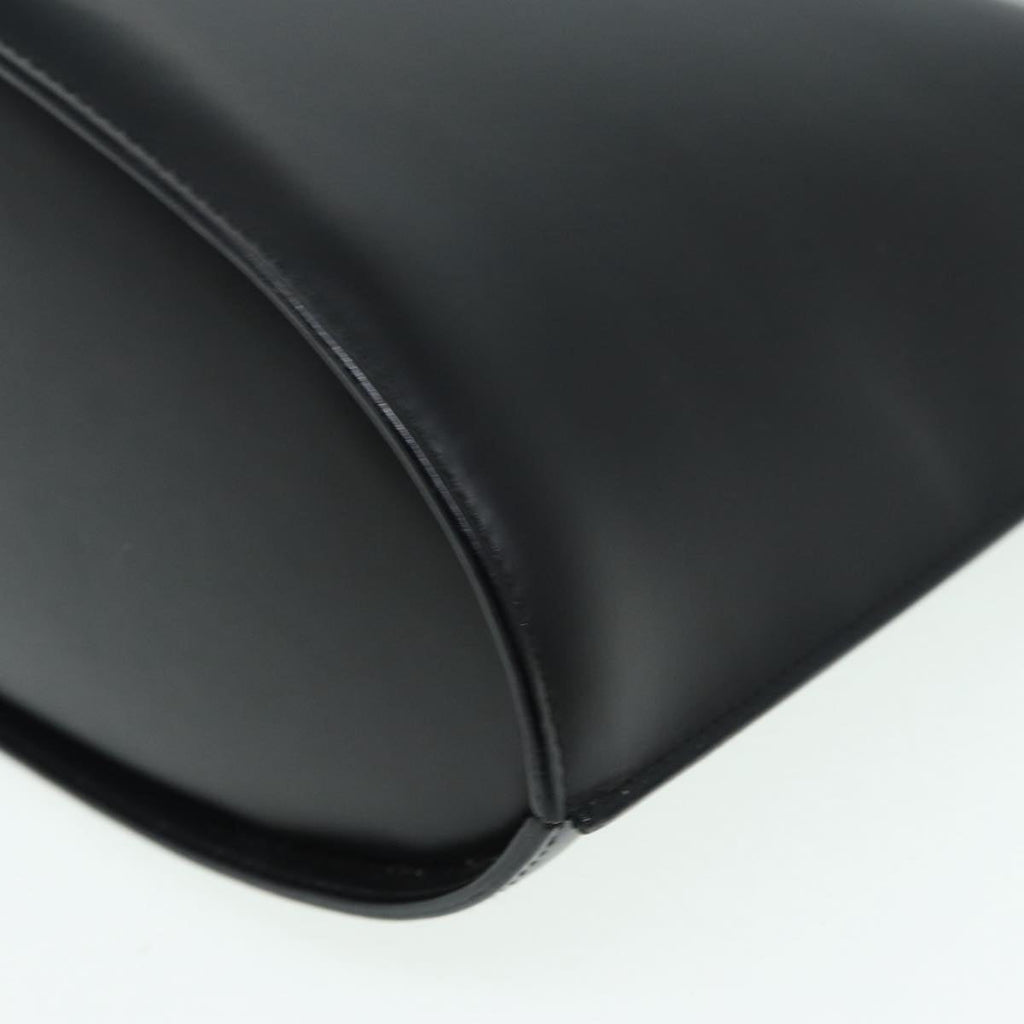 GUCCI Hand Bag Leather Black Silver 001 3010 85529