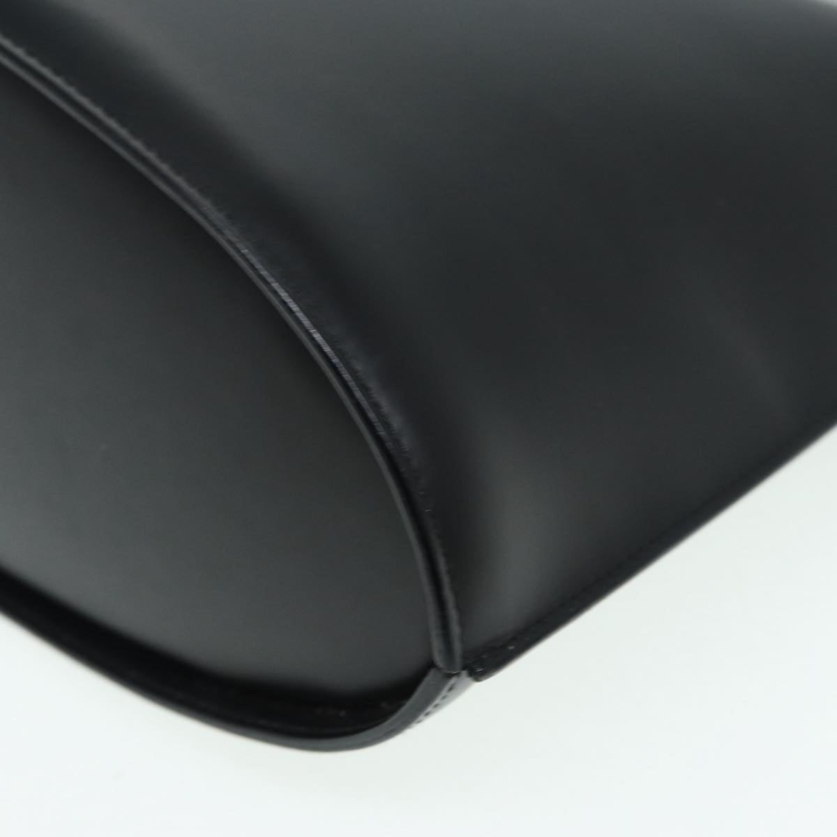 GUCCI Hand Bag Leather Black Silver 001 3010 85529