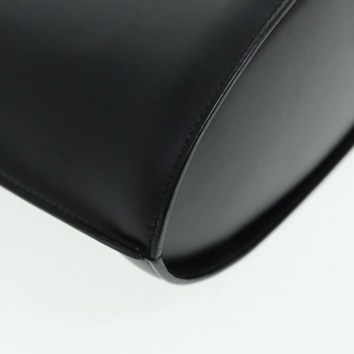 GUCCI Hand Bag Leather Black Silver 001 3010 85529
