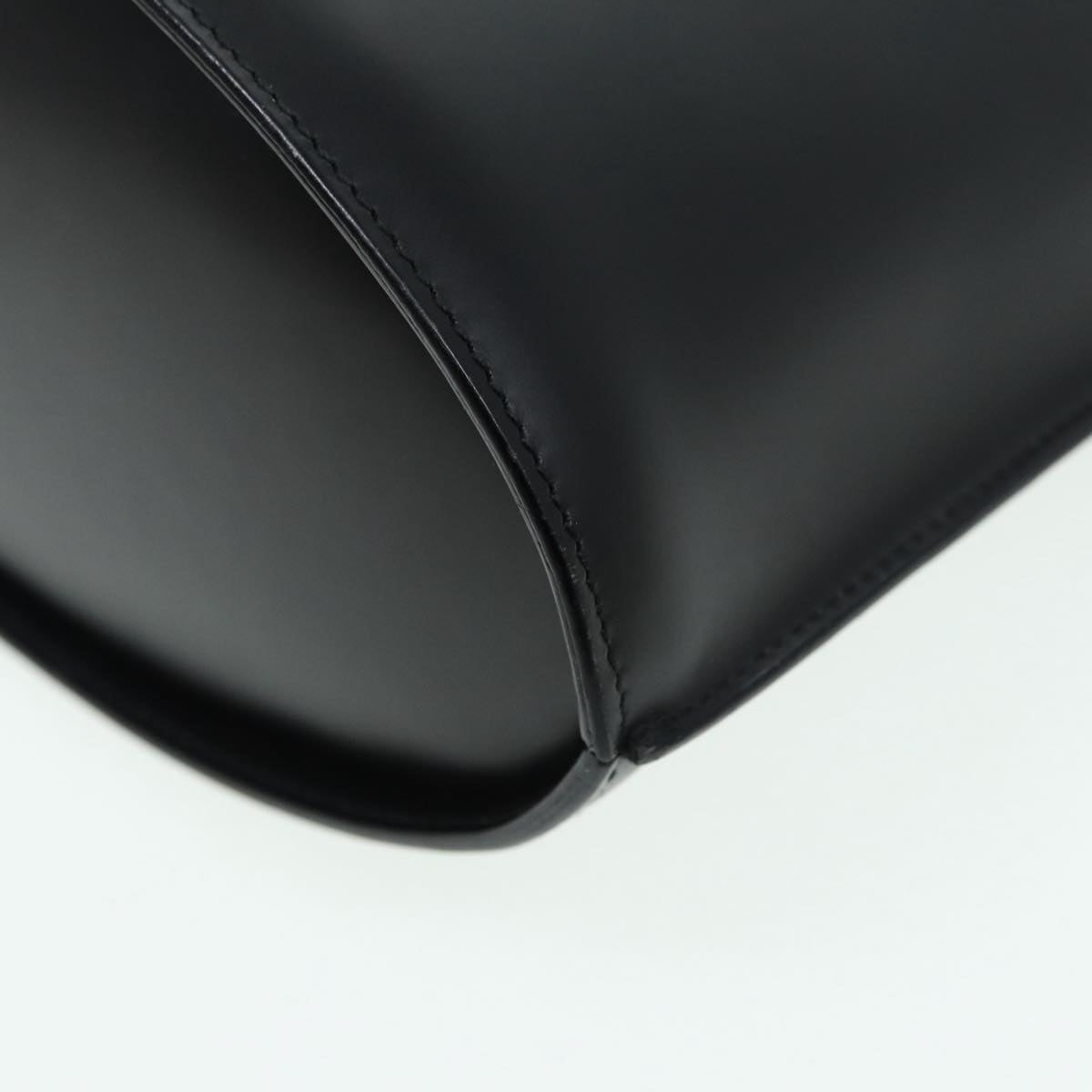 GUCCI Hand Bag Leather Black Silver 001 3010 85529