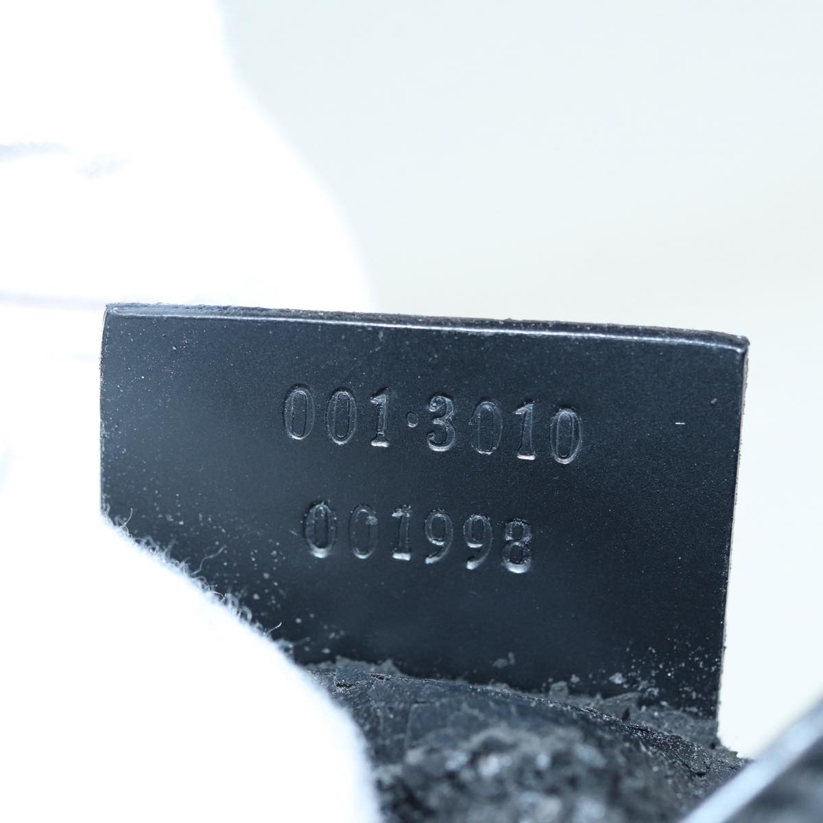 GUCCI Hand Bag Leather Black Silver 001 3010 85529