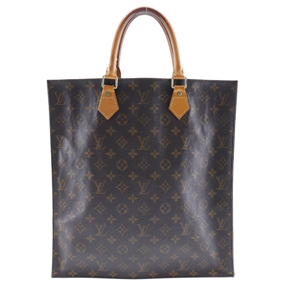 Louis Vuitton M51140 Monogram  Bag French  Open Sac Plat Unisex