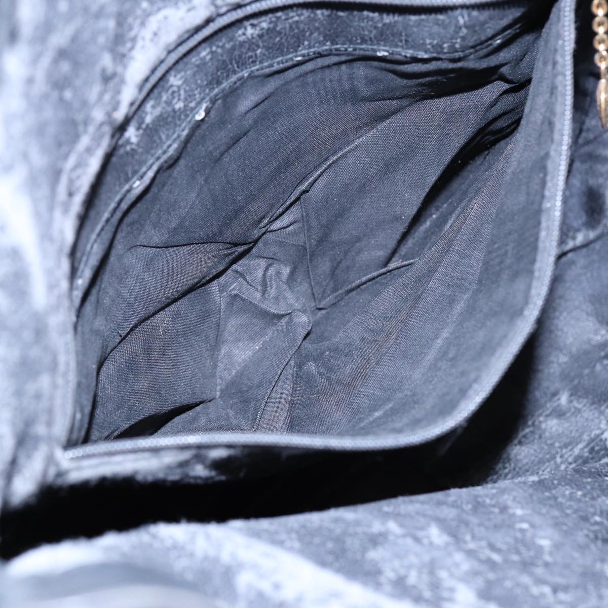 GUCCI Bamboo Hand Bag Leather Black 001 3754 1577 85536